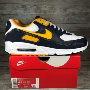 Nike Air Max 90 Dunk From Above Michigan Navy Gold